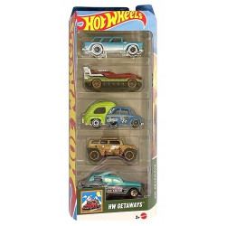 1806 Hot Wheels Pięciopak 5szt samochód auto HW GETAWAYS JBJ77