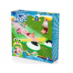 ŚLIZGAWKA WODNA POTRÓJNY ŚLIZG BESTWAY 488CM ŻABKA