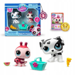 Littlest Pet Shop Zestaw Piesek Dalmatyńczyk 156 Biedronka 149 Seria 3