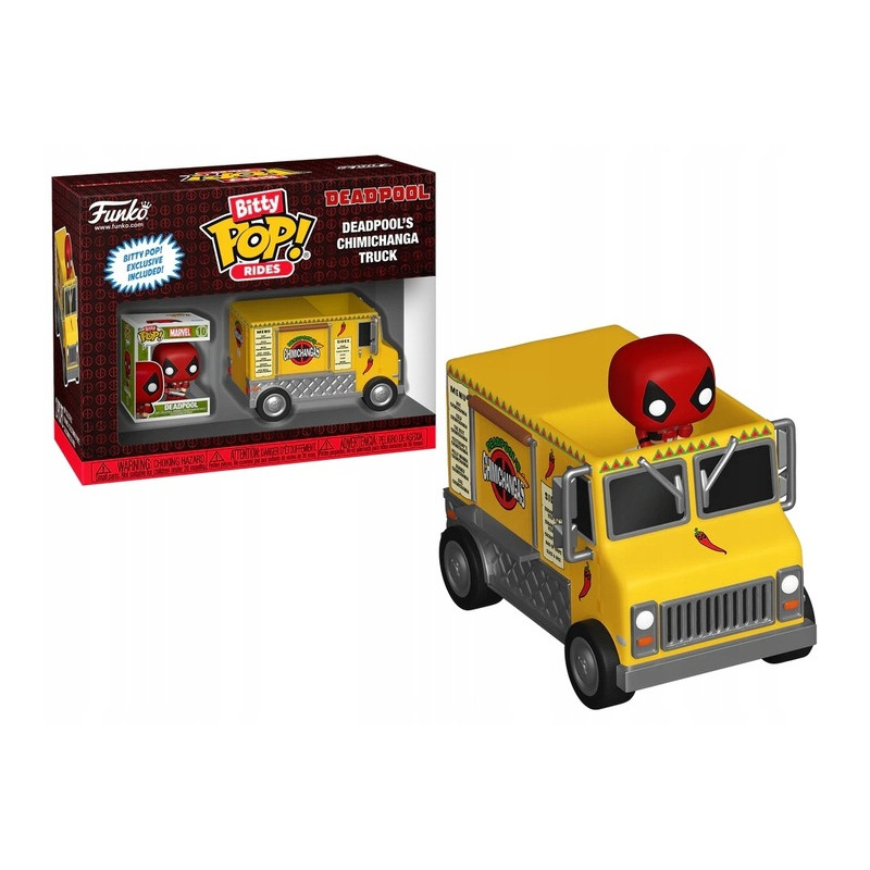 FUNKO POP BITTY POP RIDES Deadpool Chimichanga Truck