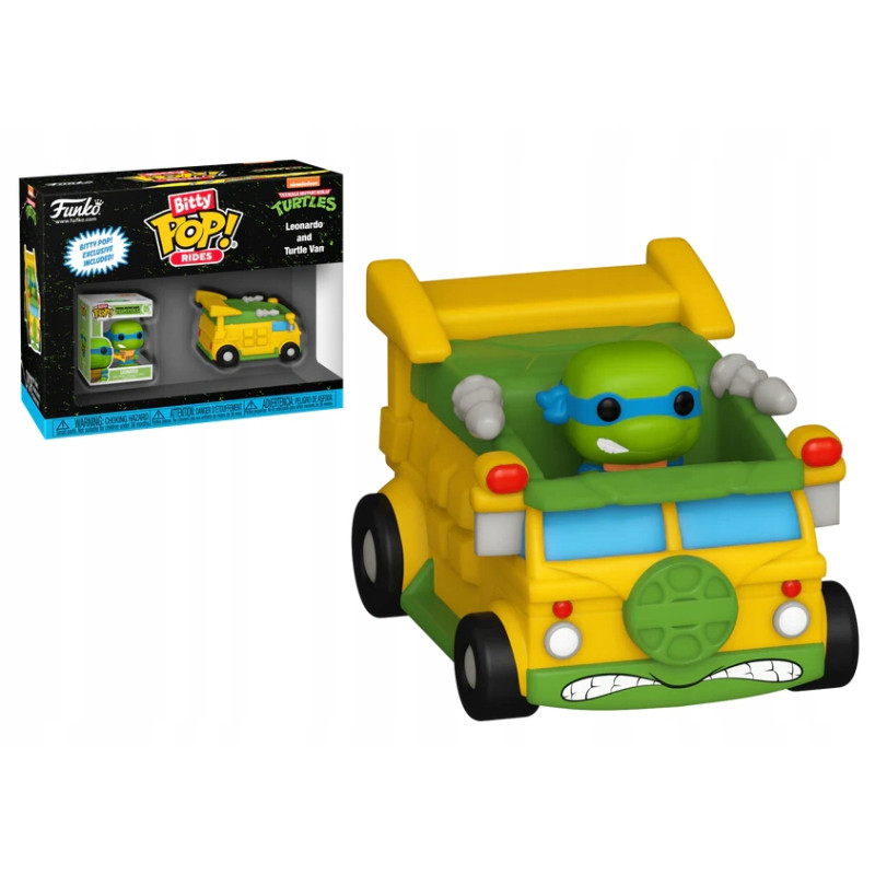 FUNKO POP BITTY POP rides Ninja Turtles - Leonardo with Turtle Van