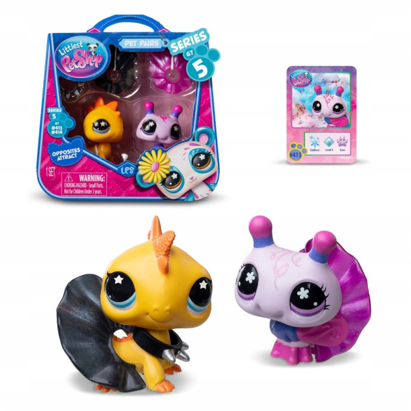 Littlest Pet Shop - Pet Pairs 2-Pack seria 5 413 414 Sugar & Spikes