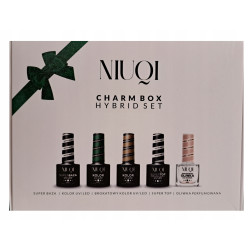 NIUQI Zestaw do HYBRYD HYBRID SET CHARM BOX Baza Kolor Top Oliwka