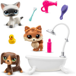 Zestaw figurek Littlest Pet Shop Grooming Spa Play Pack 3 szt.