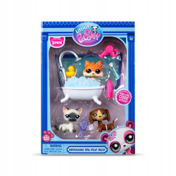 Zestaw figurek Littlest Pet Shop Grooming Spa Play Pack 3 szt.