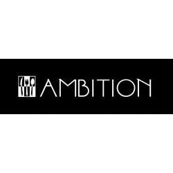 AMBITION MADENI 16 SZTUĆCE NIERDZEWNE CZARNE NOWOCZESNE BEZ WZORU 4 OSÓB
