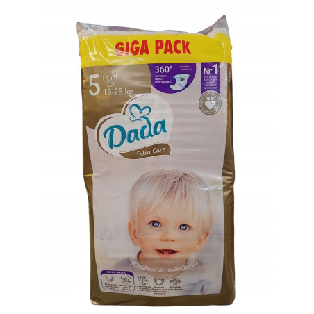 Dada Pieluchy jednorazowe Extra Care 5 junior 15-25 kg 136 sztuk GIGA PACK
