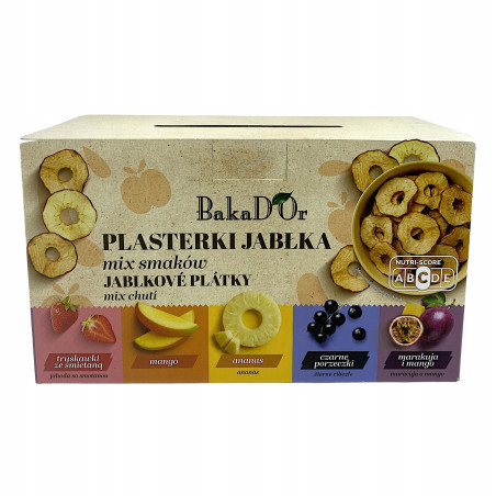 Bakador Plasterki Suszonego jabłka 5 smaków 137,5g
