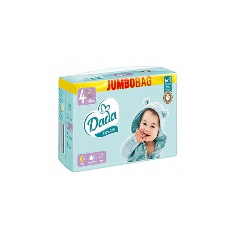 Pieluszki Dada Extra Soft Rozmiar 4 82 szt. Pampersy | xaxebricks.pl